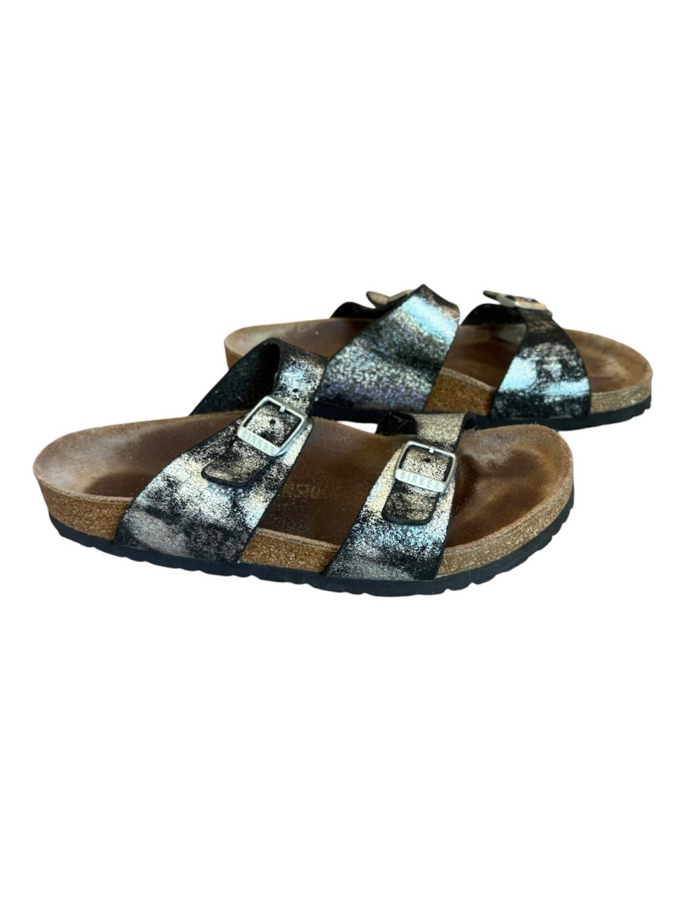Birkenstock Sydney Sandal Stardust Black Womens Size 7